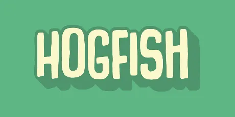 Hogfish DEMO font