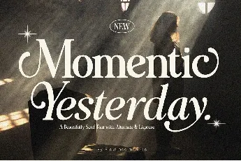 Momentic Yesterday font