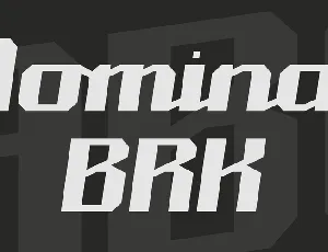 Nominal BRK font