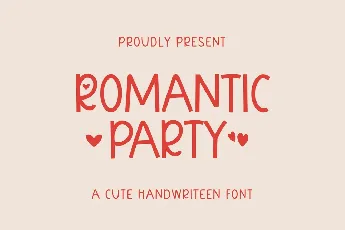 Romantic Party font