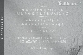 Baltimore font