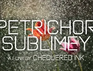 Petrichor Sublimey Display font