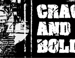 Crack and Bold font