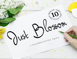 Just Blossom Handwritten font