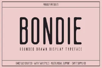 Bondie Rounded Drawn font