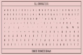 Bondie Rounded Drawn font