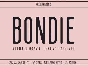 Bondie Rounded Drawn font