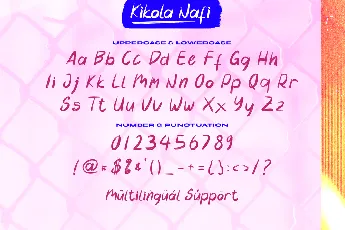 Kikola Nafi font