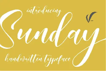 Sunday font