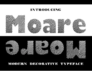 Moare font