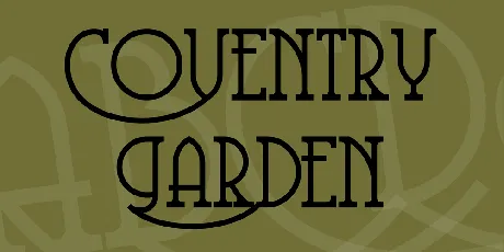 Coventry Garden font