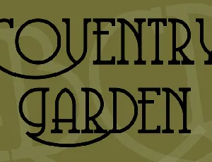 Coventry Garden font