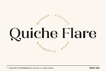 Quiche Flare font