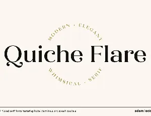 Quiche Flare font