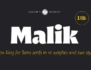 Malik Sans Serif Family font