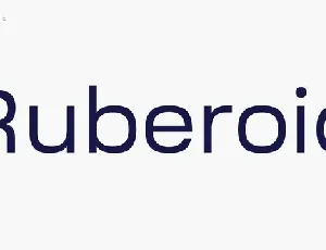 Ruberoid Sans font