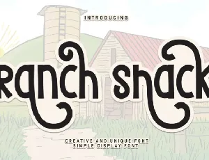 Ranch Shack Display font