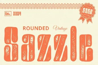 Sazzle Rounded Vintage font