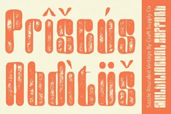 Sazzle Rounded Vintage font