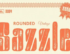 Sazzle Rounded Vintage font