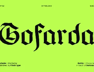 Gofarda font