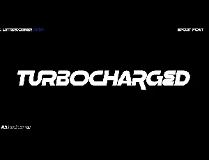 Turbocharged font