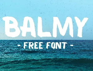 Balmy Brush Free font