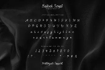 Ballock font