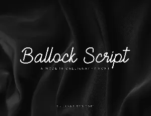 Ballock font