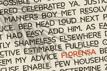 Florensa Demo font