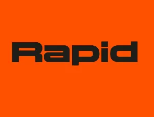 Rapid Family font