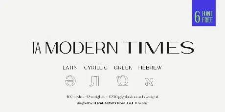 TA Modern Times font