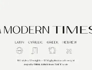 TA Modern Times font