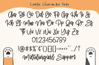 Cattie – Cute Script font