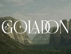 Goladon font