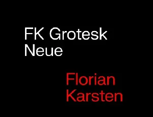 FK Grotesk Neue Family font