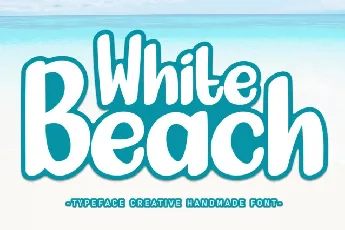 White Beach Display font