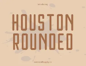 Houston Rounded font