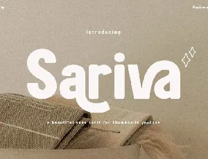 Sariva font