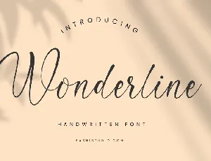 Wonderline font