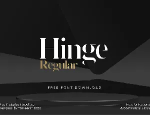 Hinge font