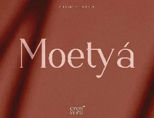 Moetya font