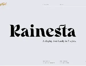 Rainesta DEMO font