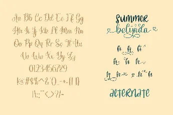 Summer Belynda font