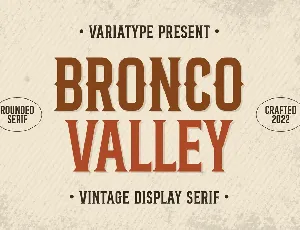 Bronco Personal Use font