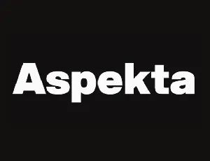 Aspekta Family font