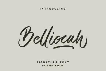 Belliocah font