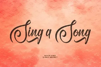 Sing A Song Script font