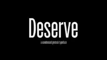 Deserve Sans Serif font