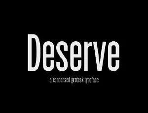 Deserve Sans Serif font